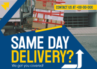 Reliable Delivery Courier Postcard