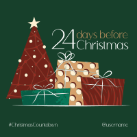 Elegant Christmas Countdown Instagram Post