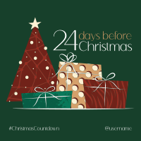 Elegant Christmas Countdown Instagram Post Image Preview