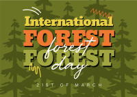 International Forest Day Postcard Design