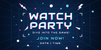 Futuristic Watch Party Twitter Post