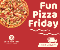 Fun Pizza Friday Facebook Post