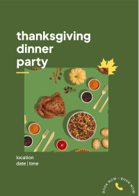 Thanksgiving Dinner Party Flyer