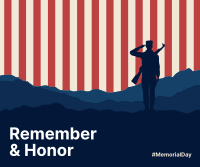 Memorial Day Salute Facebook Post