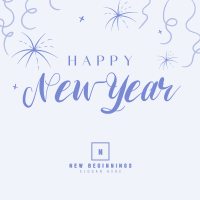 New Year Wishes Instagram Post Image Preview