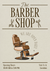 Editorial Barber Shop Flyer