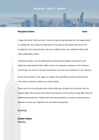 Corporate Letterhead example 2