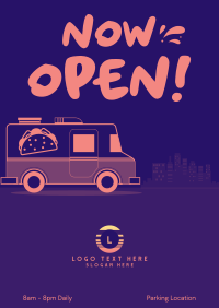 Taco Food Truck Poster