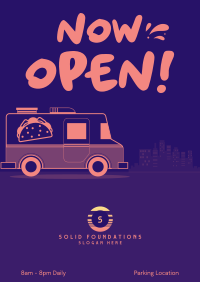 Taco Food Truck Poster
