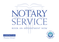 Notary Service Postcard example 3