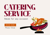 Food Catering Postcard