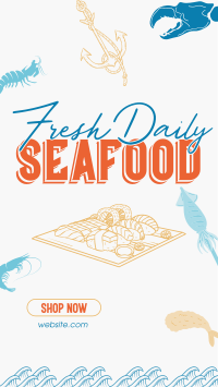 Fun Seafood Restaurant Instagram Story