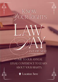 Law Day Greeting Poster