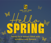 Spring Greeting Quote Facebook Post