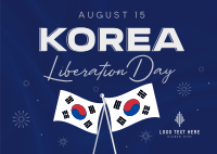 Korea Independence Day Postcard example 3