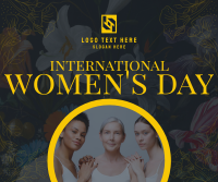 Floral International Women's Day Facebook Post