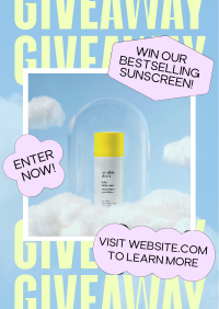 Giveaway Beauty Product Poster