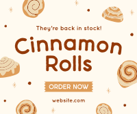 Quirky Cinnamon Rolls Facebook Post