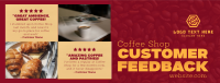 Modern Coffee Shop Feedback Facebook Cover