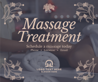 Art Nouveau Massage Treatment Facebook Post