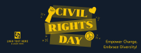 Bold Civil Rights Day Stickers Facebook Cover
