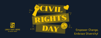 Bold Civil Rights Day Stickers Facebook Cover Image Preview