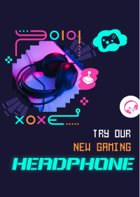 Gaming Headphone Accessory Flyer