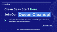 Ocean Day Clean Up Minimalist Animation