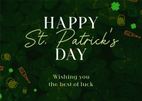 Shamrock Saint Patrick Postcard