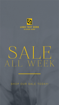 Minimalist Luxurious Sale Facebook Story