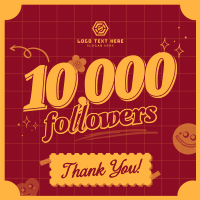 Playful Thank You Follower Instagram Post Design