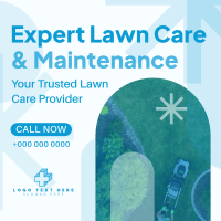 Expert Lawn Maintenance Instagram Post Design