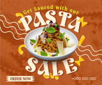 Saucy Pasta Sale Facebook Post