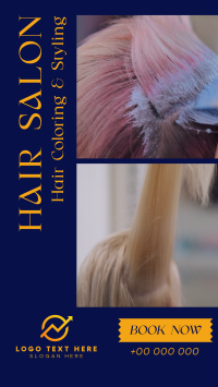 Hair Styling Salon Facebook Story