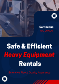 Corporate Heavy Equipment Rentals Poster