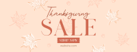 Elegant Thanksgiving Sale Facebook Cover