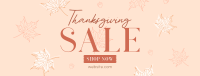 Elegant Thanksgiving Sale Facebook Cover Image Preview