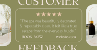 Spa Customer Feedback Facebook Ad