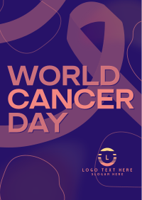 Gradient World Cancer Day Poster