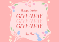 Blessed Easter Giveaway Postcard
