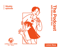 Podcast Illustration Facebook Post