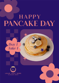 Cute Pancake Day Poster