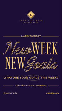 New Goals Monday Instagram Reel Image Preview