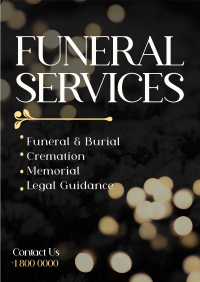 Elegant Funeral Flyer