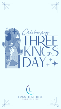 Modern Three Kings Day Facebook Story