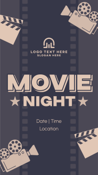 Movie Marathon Night Facebook Story