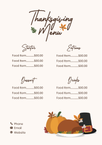 Special Thanksgiving Menu Image Preview