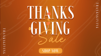 Thanksgiving Autumn Shop Sale Animation Design