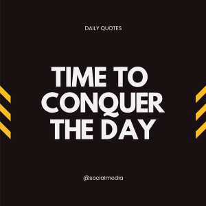 Conquer the Day Linkedin Post Image Preview