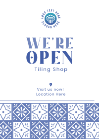 Tiling Shop Opening Flyer